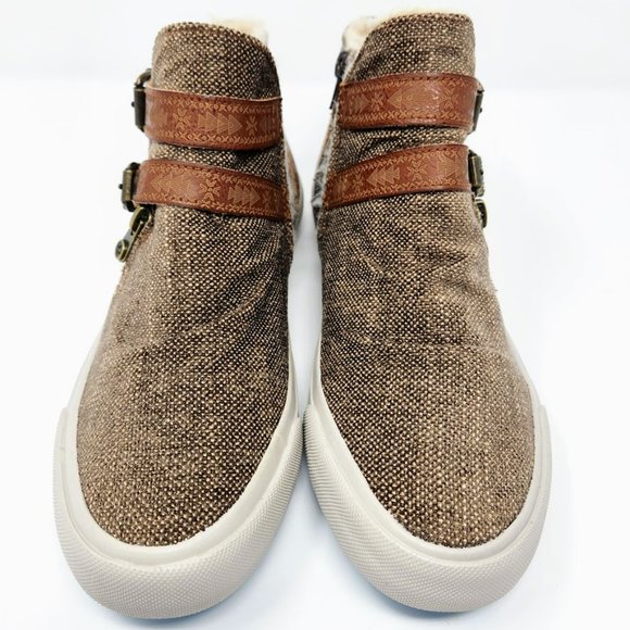 Blowfish Mojo-B SHR Faux Fur Lined Ankle Booties Sneakers, New, Fall Shoes - Picture 4 of 12